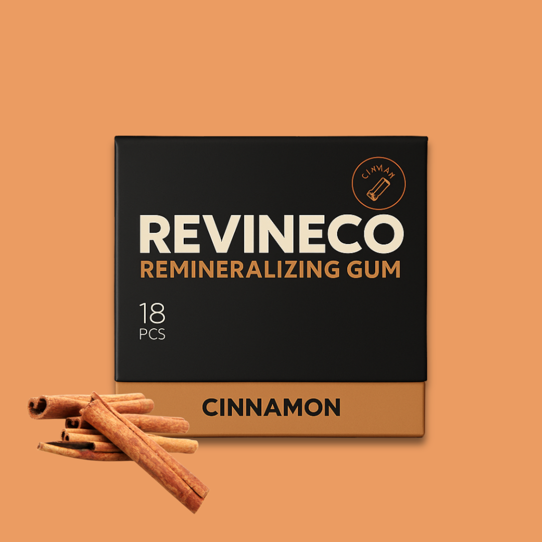 Chicle remineralizante con canela